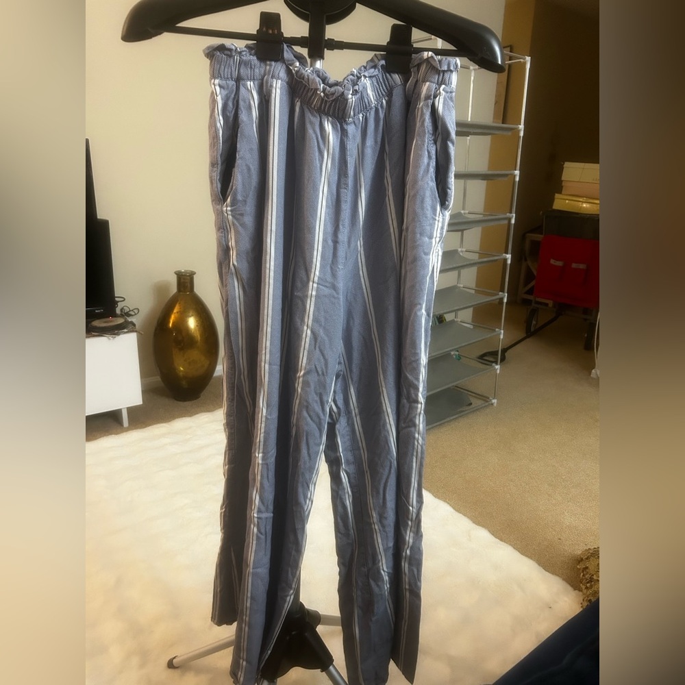 Pick 5 H&M Blue Striped pants